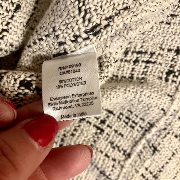 Womens Tweed Knit Fringe Top Woven Western Cowgirl Rodeo Business Casual Twee - Picture 11 of 11